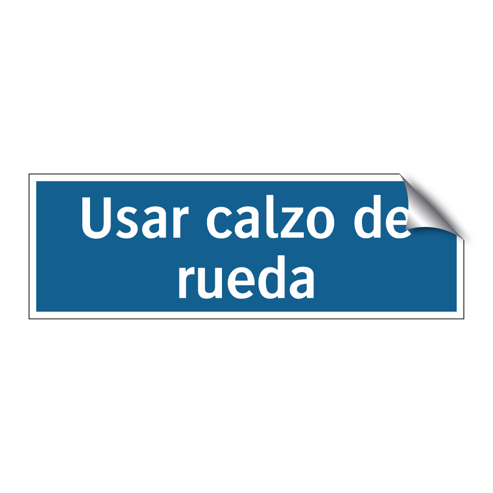 Usar calzo de rueda