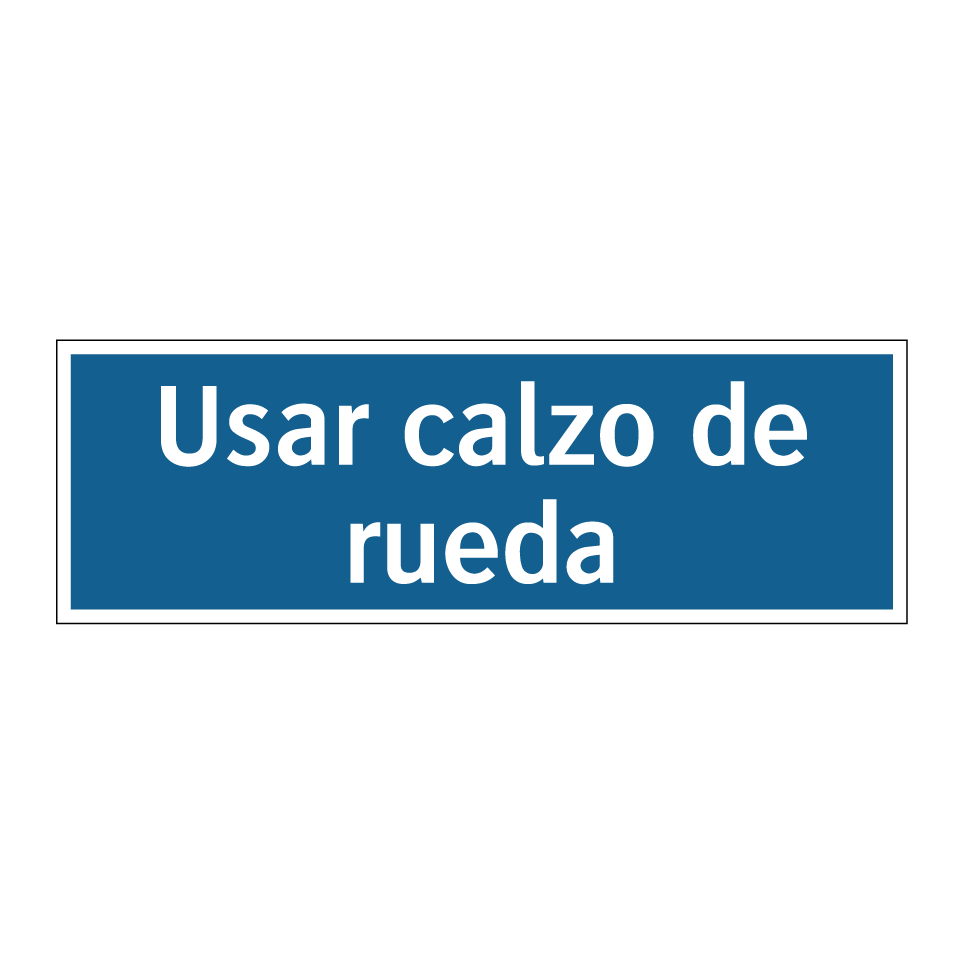 Usar calzo de rueda