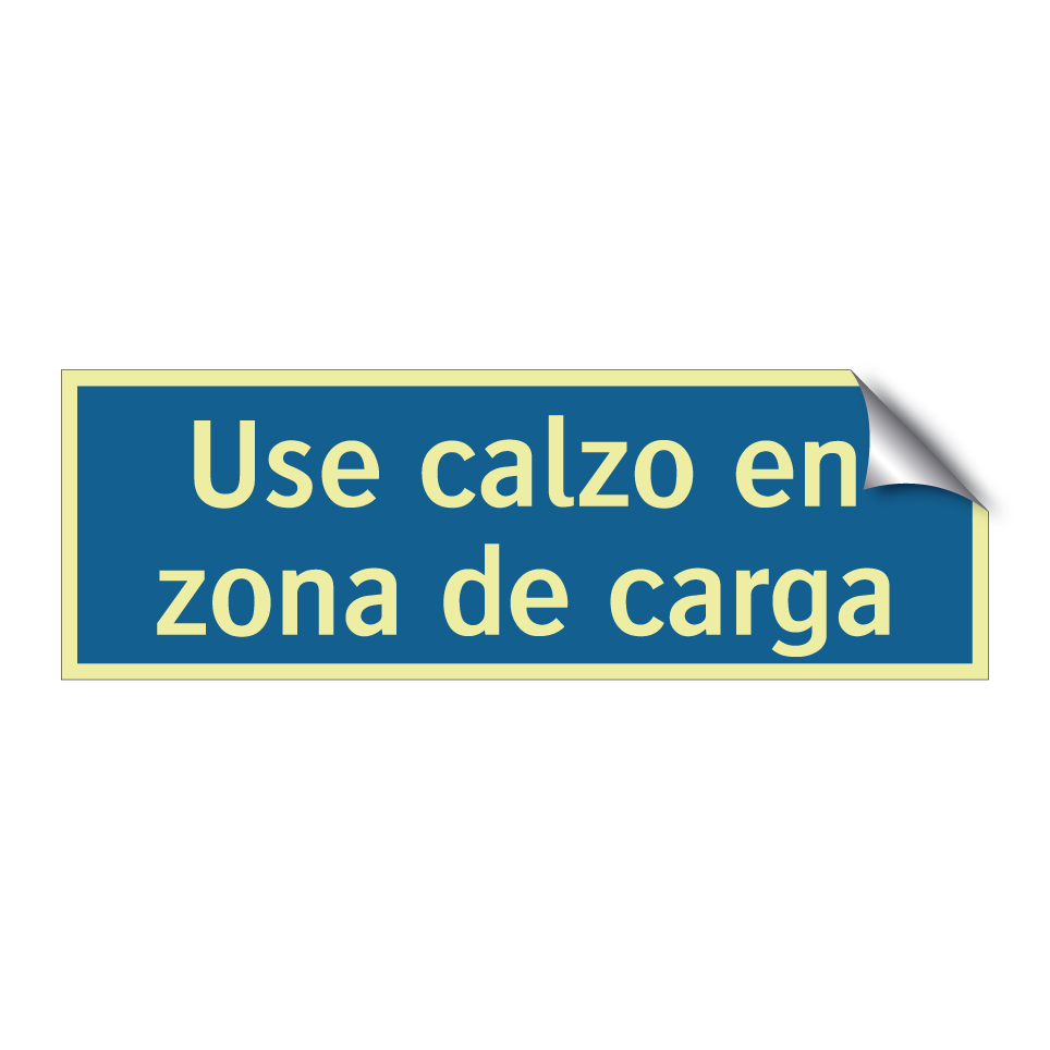 Use calzo en zona de carga