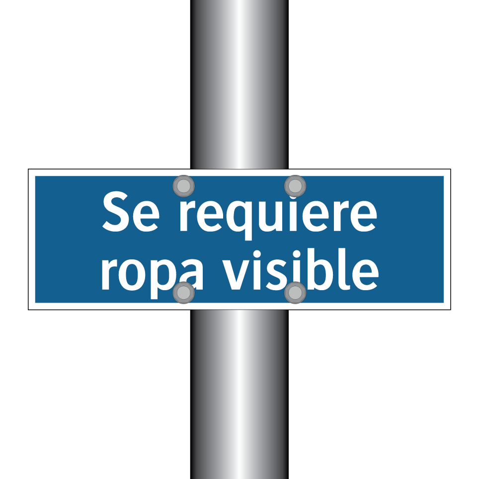 Se requiere ropa visible