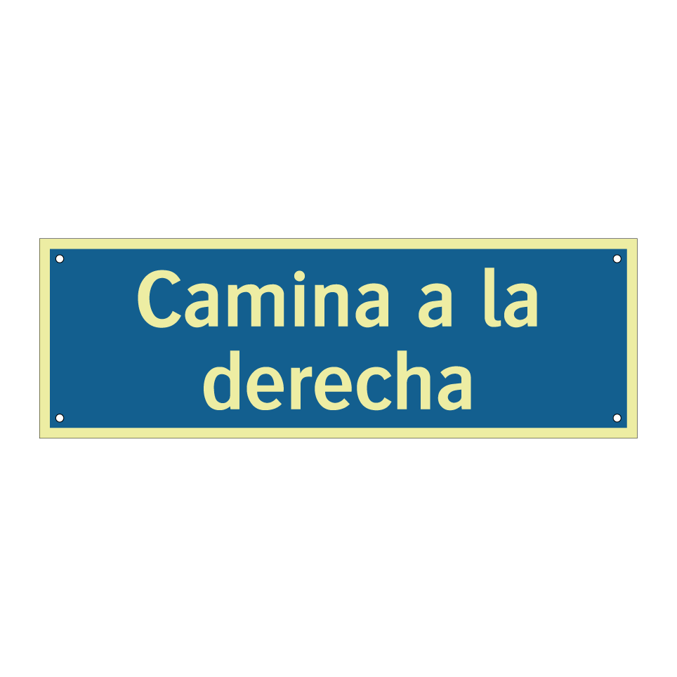 Camina a la derecha