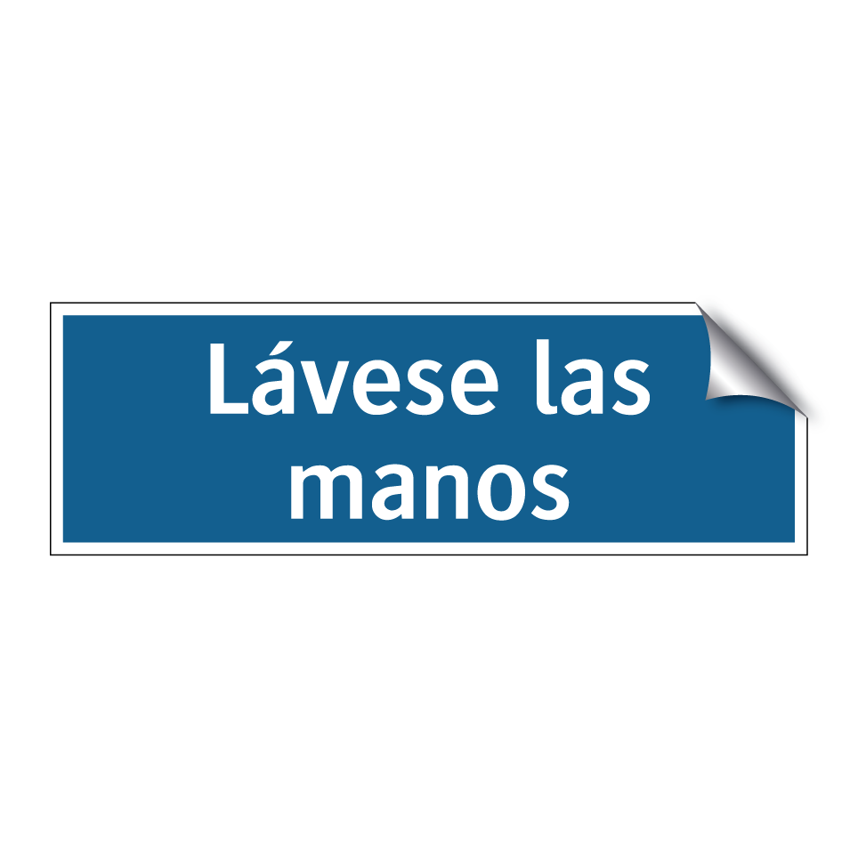Lávese las manos