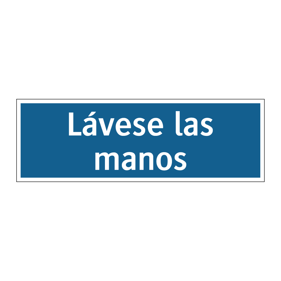 Lávese las manos