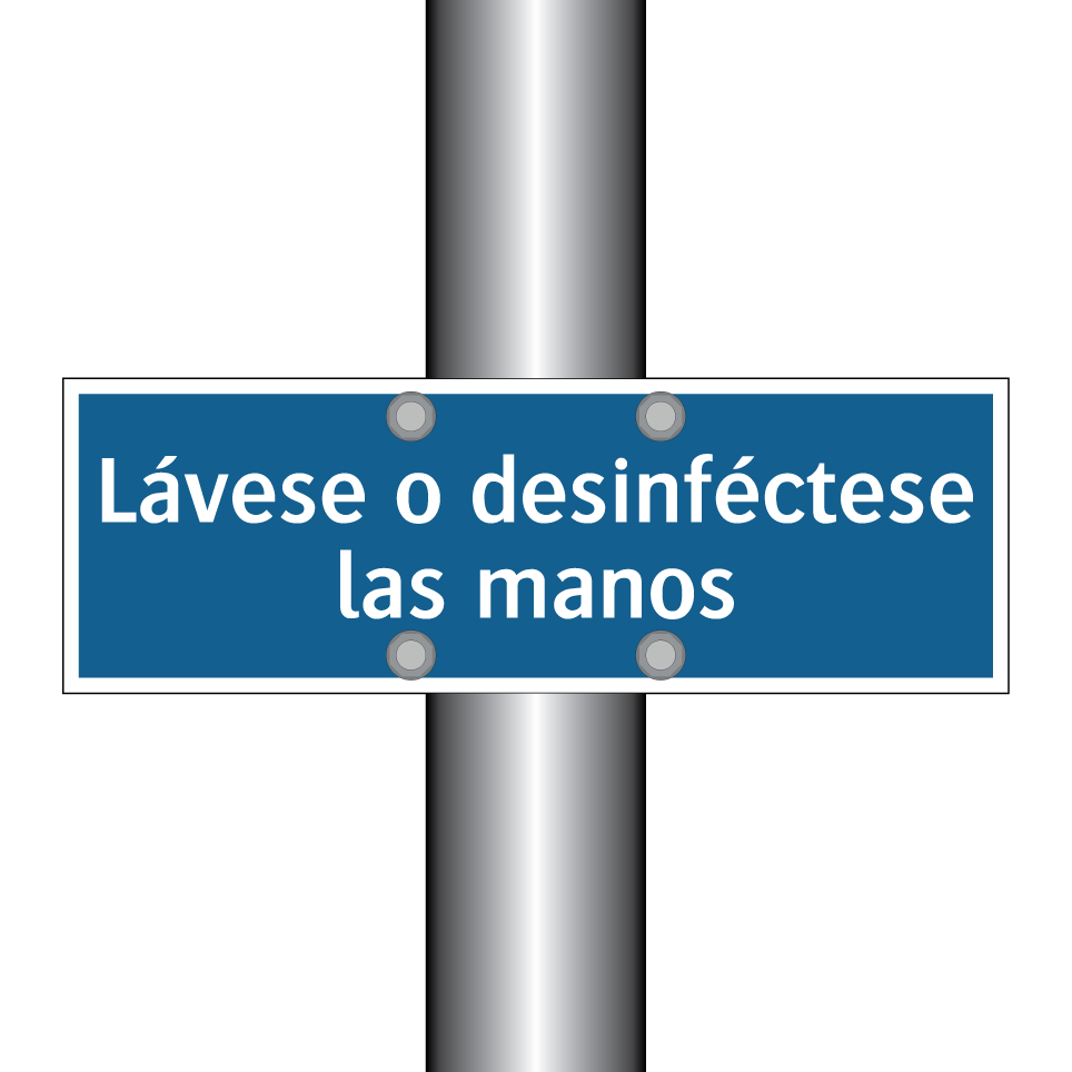 Lávese o desinféctese las manos