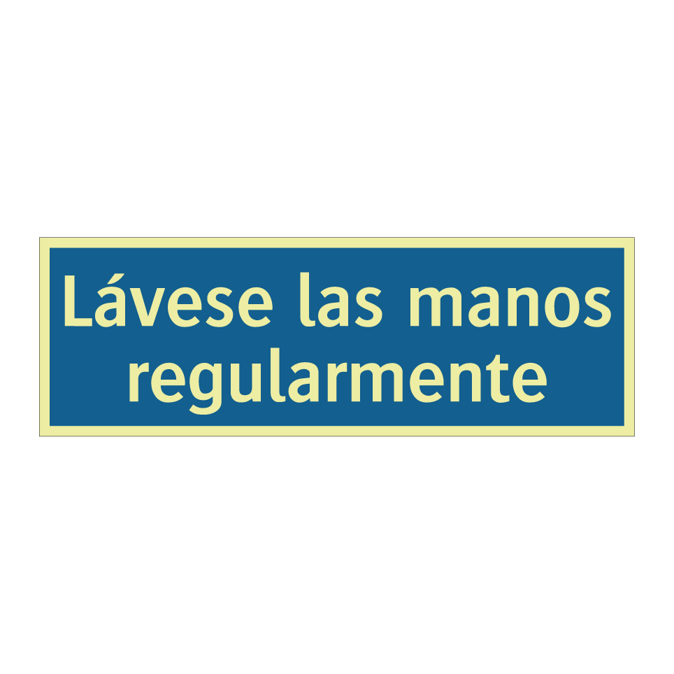 Lávese las manos regularmente