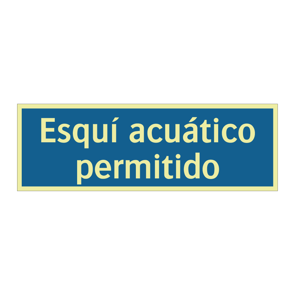 Esquí acuático permitido