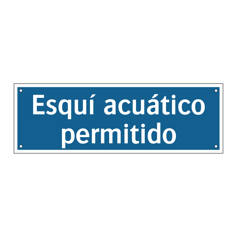 Esquí acuático permitido