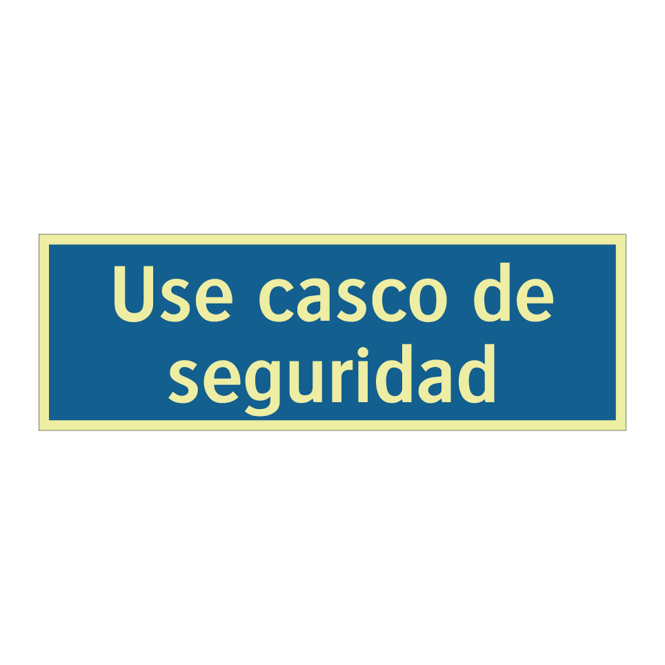 Use casco de seguridad