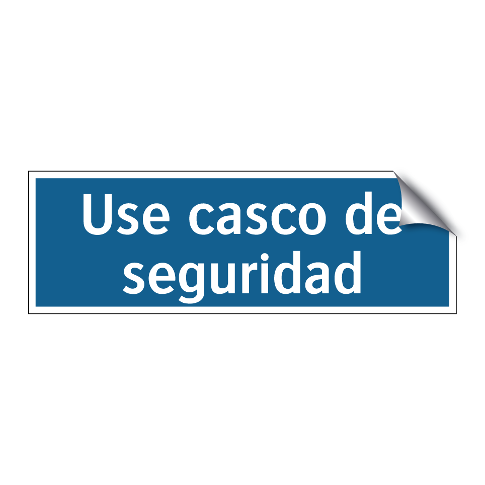 Use casco de seguridad