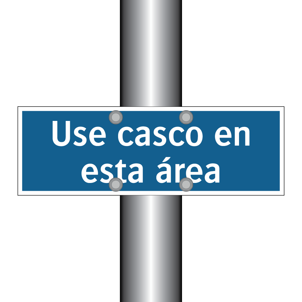 Use casco en esta área