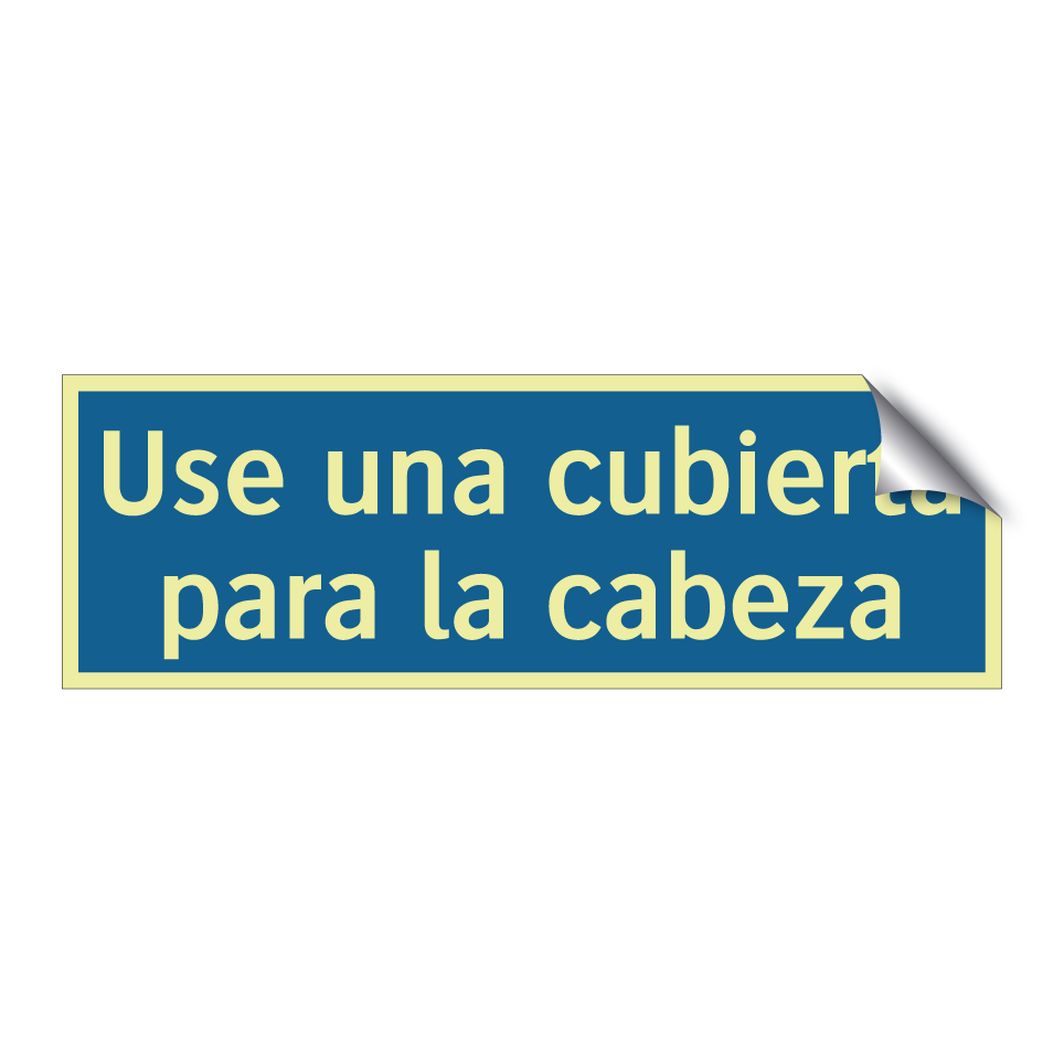 Use una cubierta para la cabeza