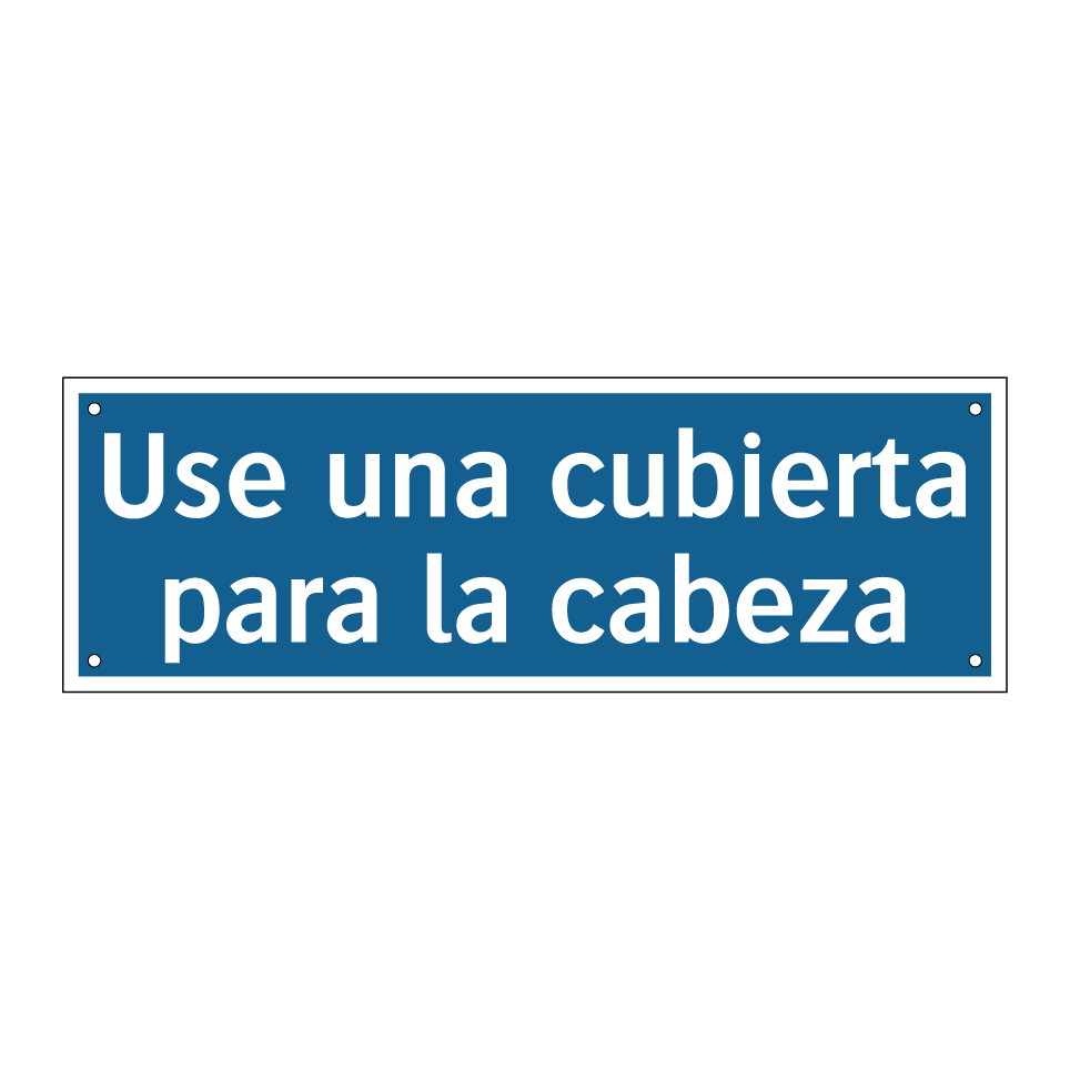 Use una cubierta para la cabeza