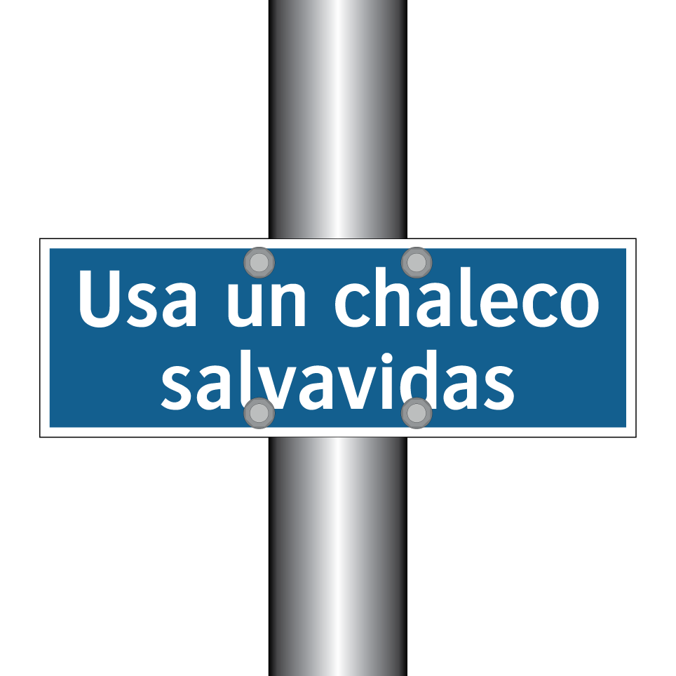 Usa un chaleco salvavidas