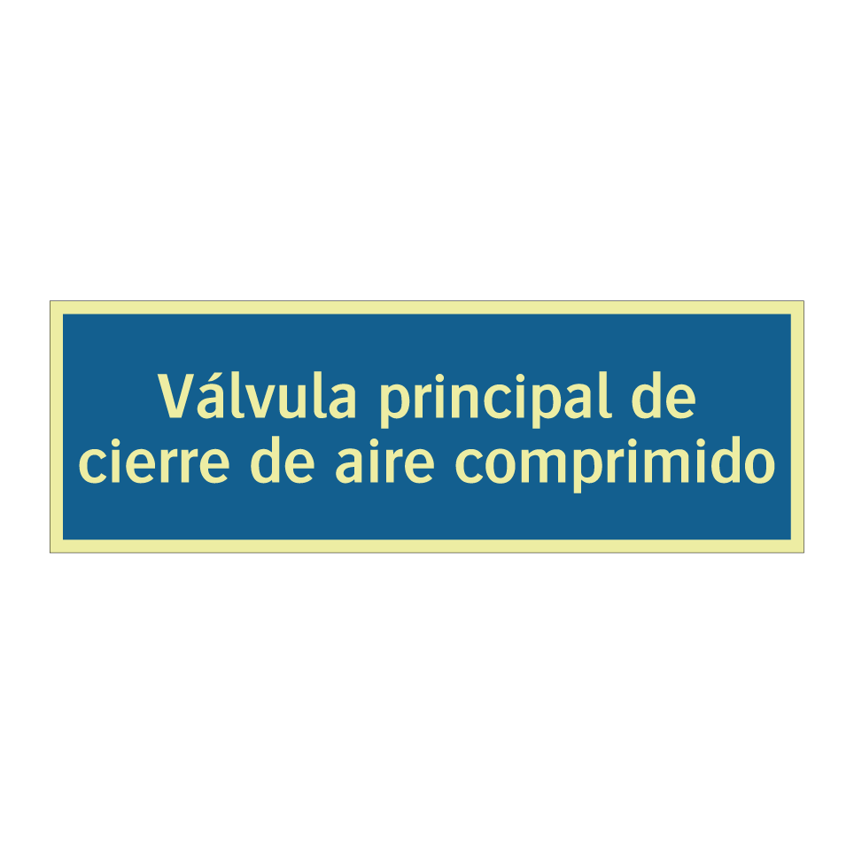 Válvula principal de cierre de aire comprimido