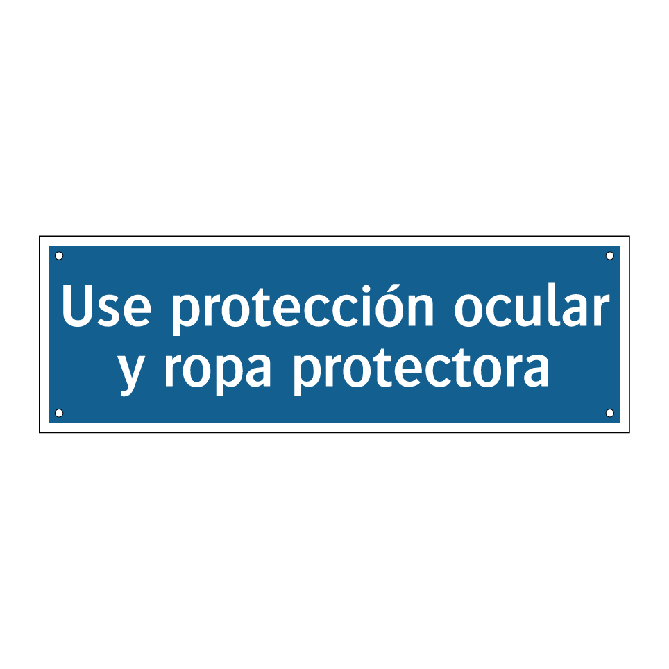 Use protección ocular y ropa protectora
