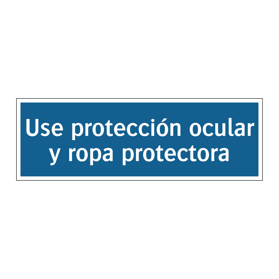 Use protección ocular y ropa protectora