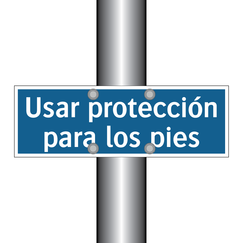 Usar protección para los pies