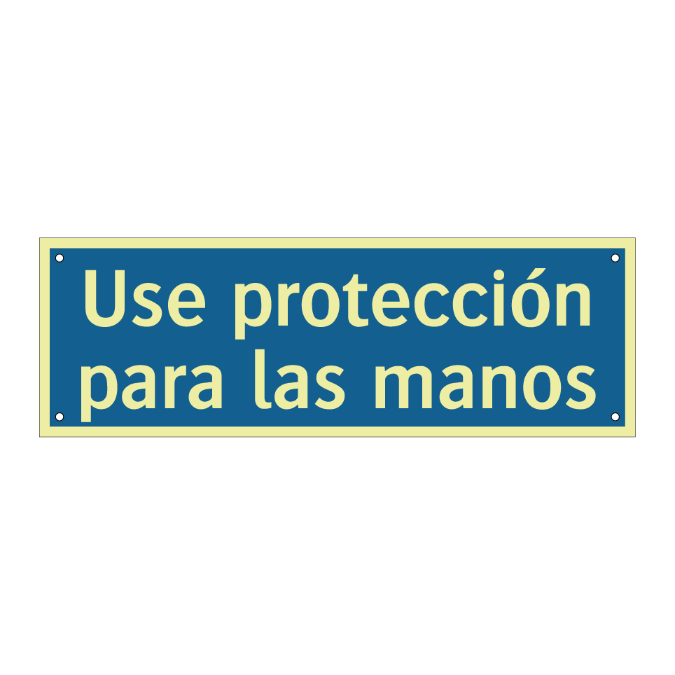 Use protección para las manos