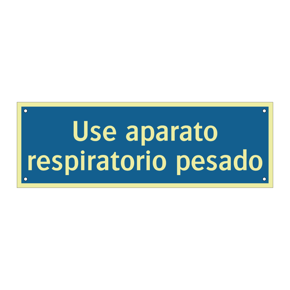 Use aparato respiratorio pesado