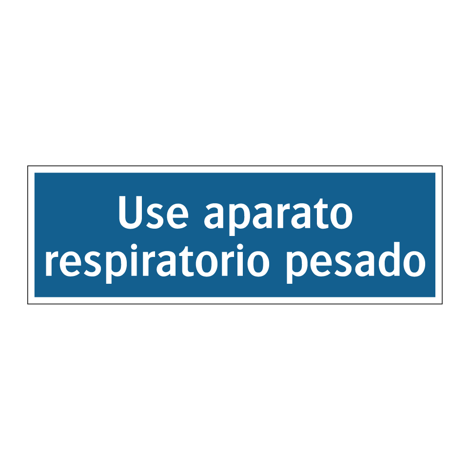 Use aparato respiratorio pesado