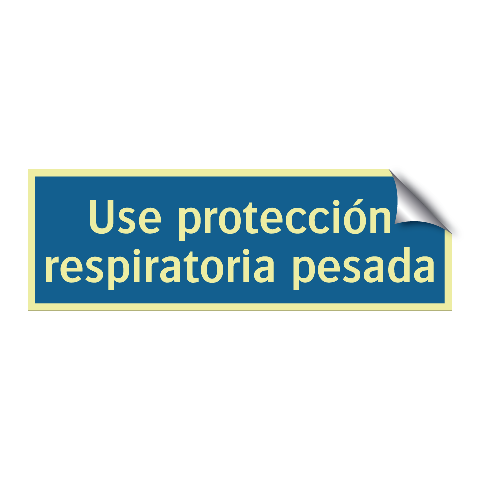 Use protección respiratoria pesada