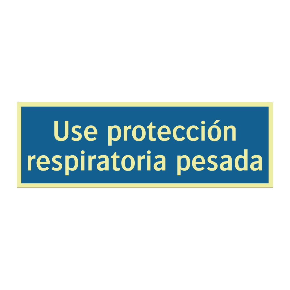 Use protección respiratoria pesada