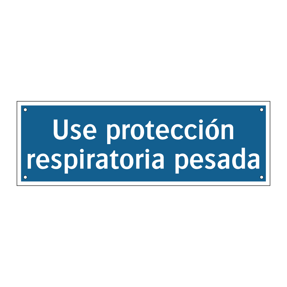 Use protección respiratoria pesada