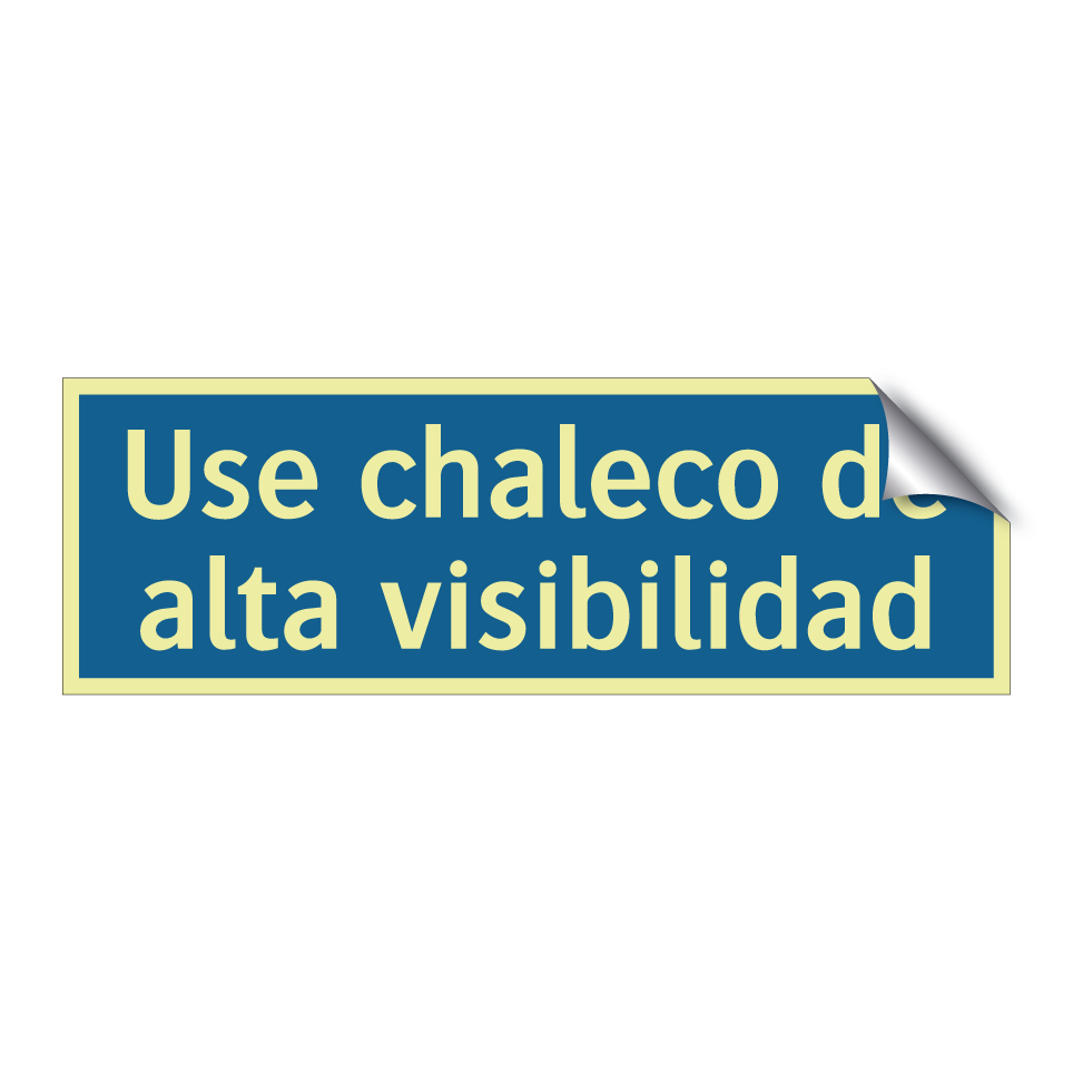 Use chaleco de alta visibilidad