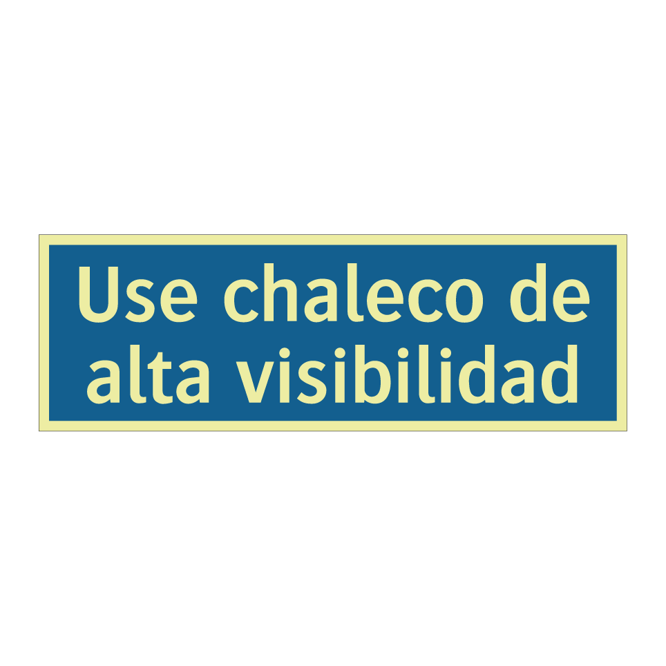 Use chaleco de alta visibilidad