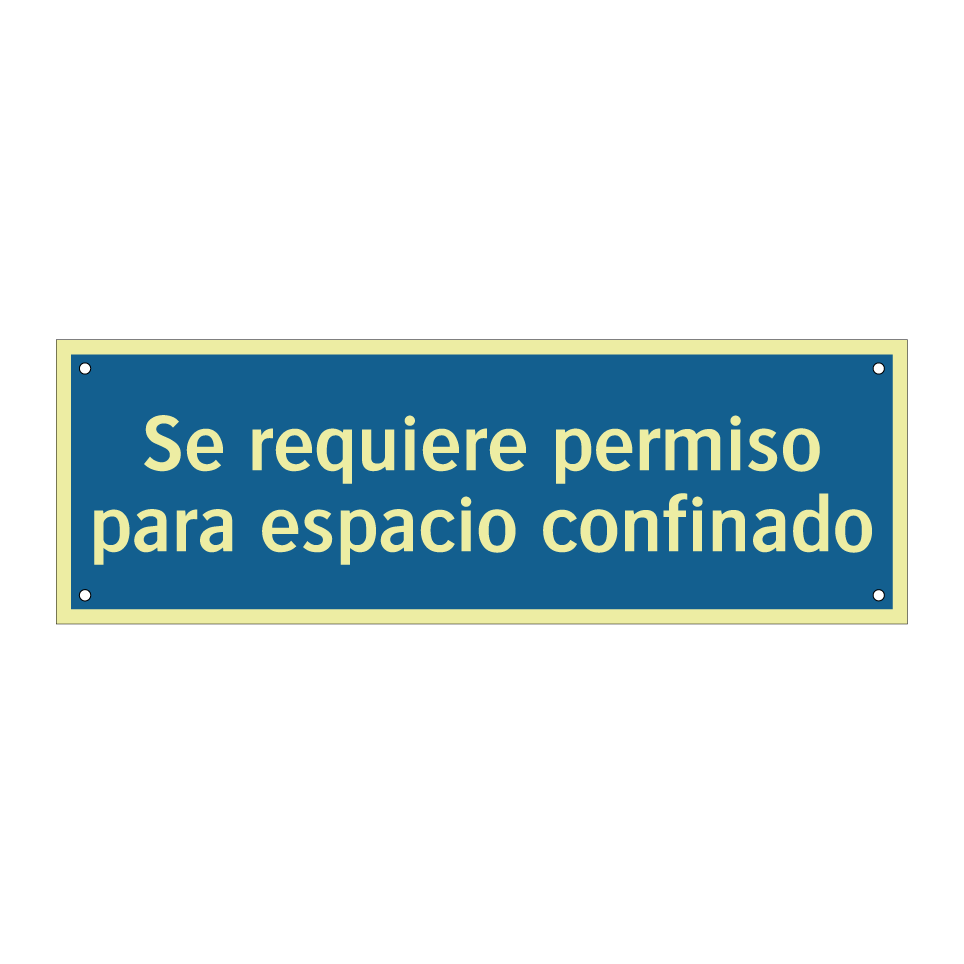 Se requiere permiso para espacio confinado