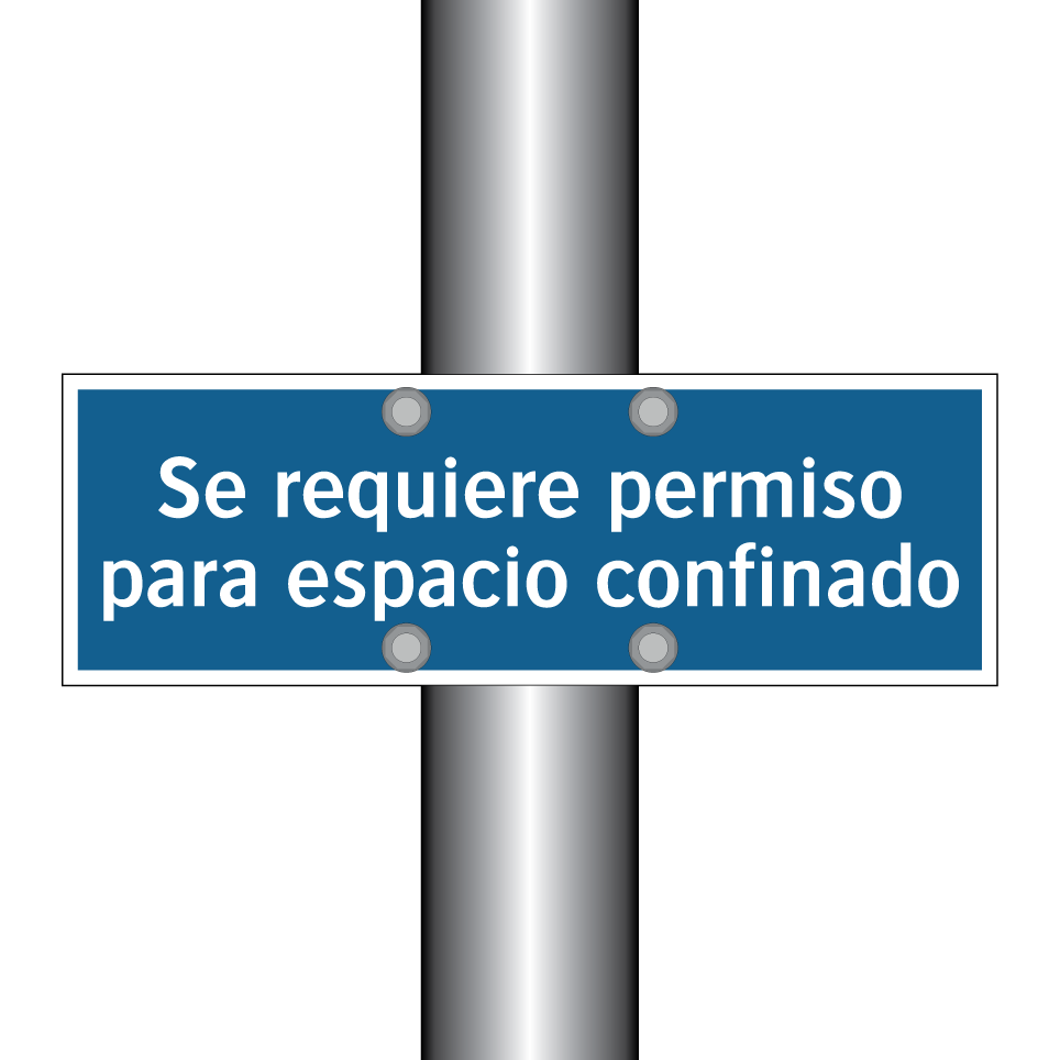 Se requiere permiso para espacio confinado