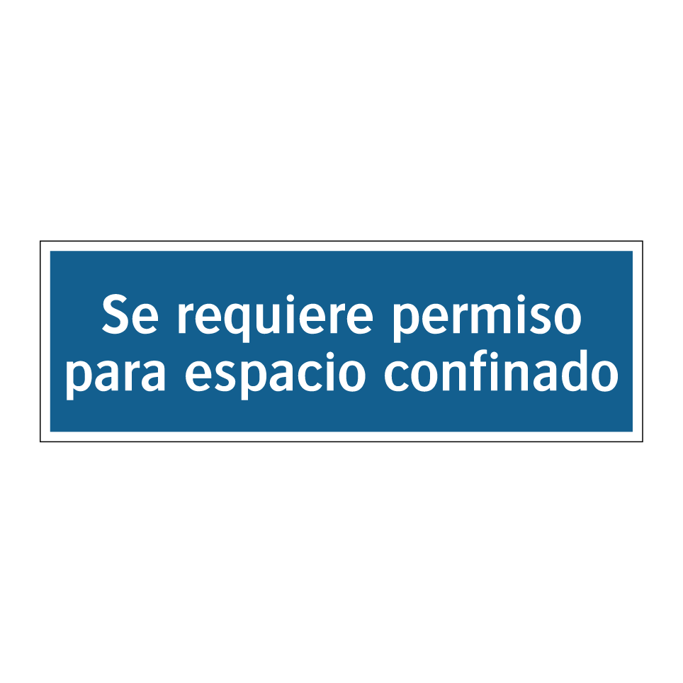 Se requiere permiso para espacio confinado