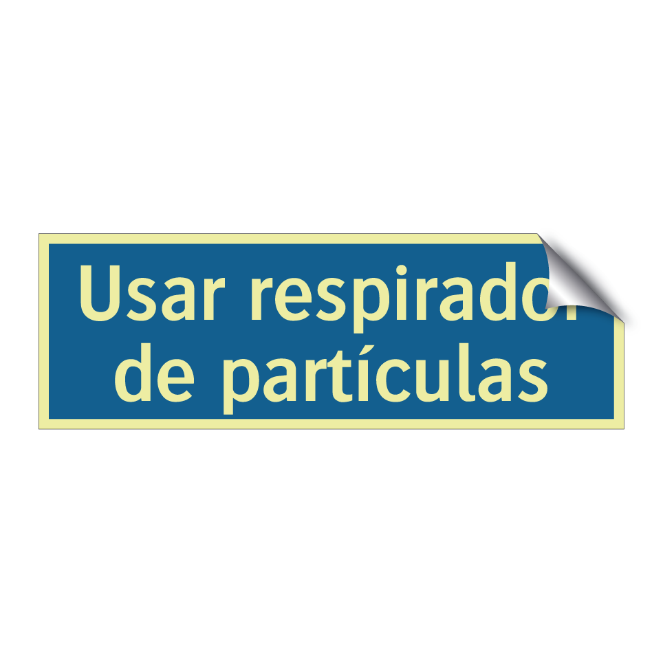 Usar respirador de partículas