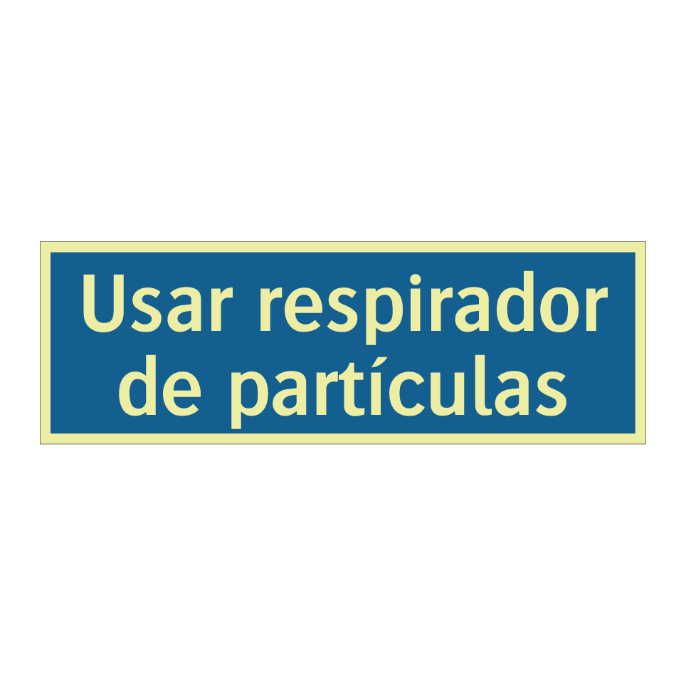 Usar respirador de partículas