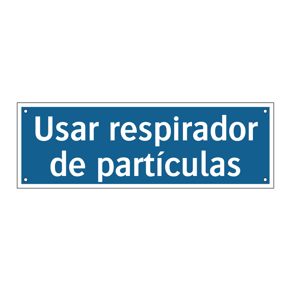 Usar respirador de partículas