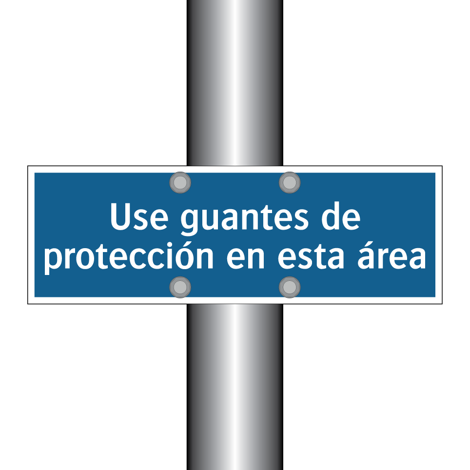 Use guantes de protección en esta área