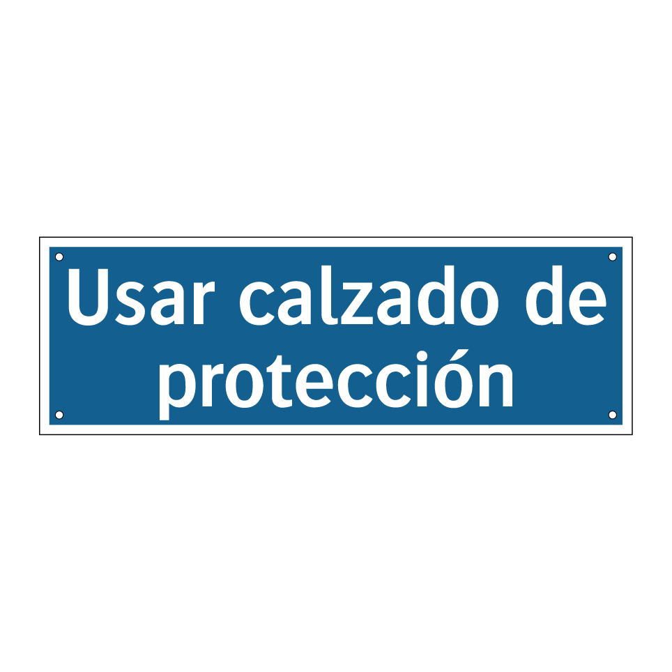 Usar calzado de protección