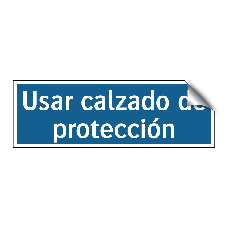 Usar calzado de protección
