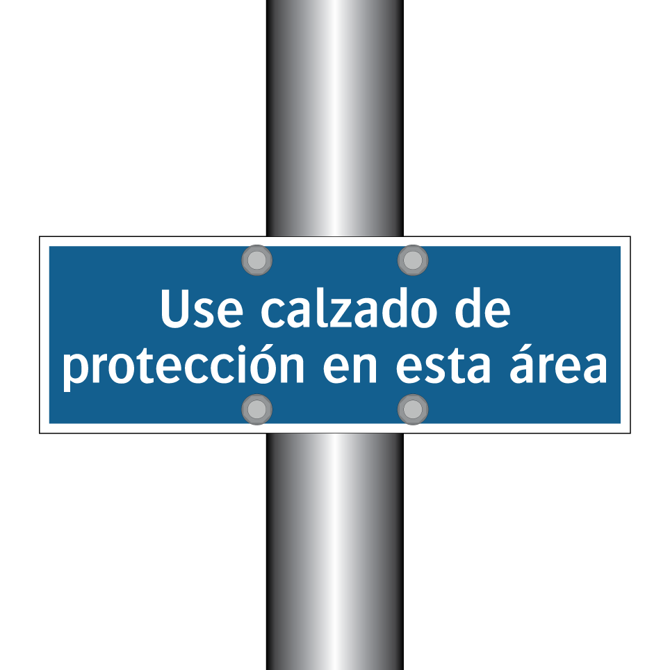 Use calzado de protección en esta área