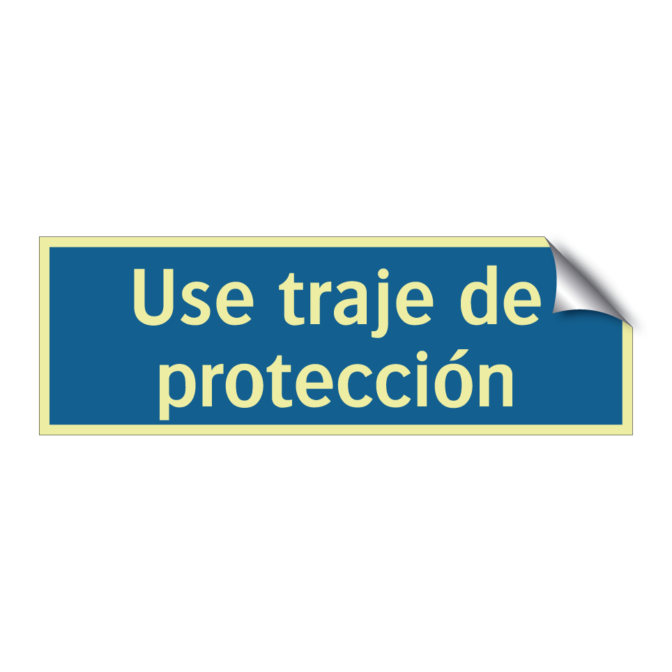 Use traje de protección