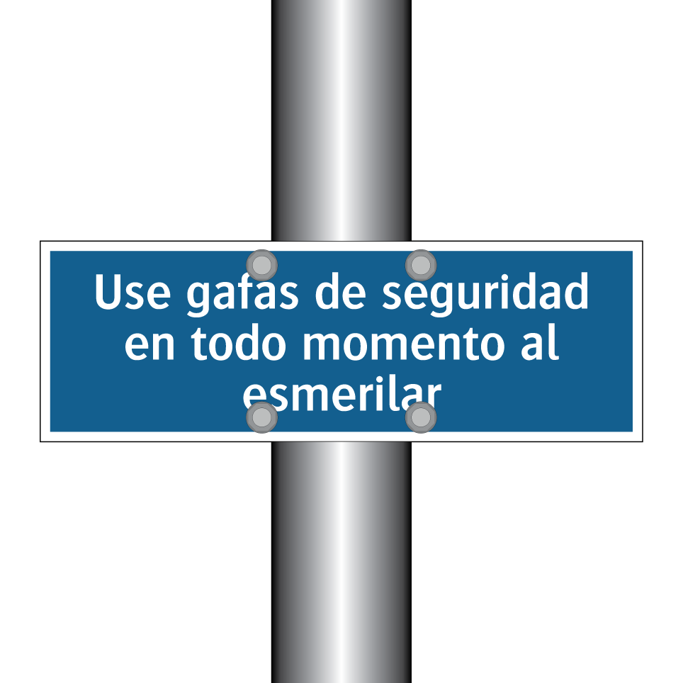 Use gafas de seguridad en todo momento al esmerilar