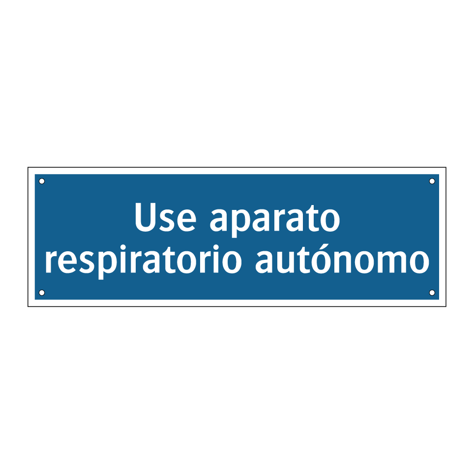 Use aparato respiratorio autónomo