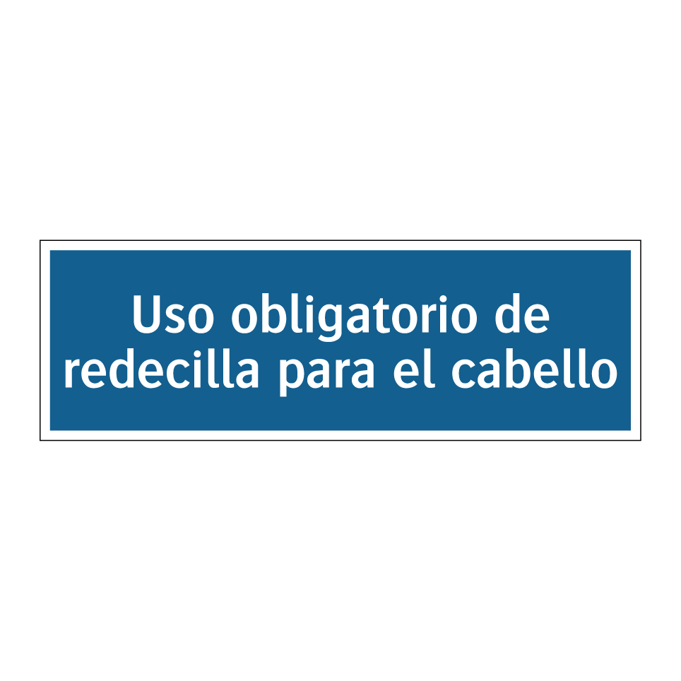 Uso obligatorio de redecilla para el cabello
