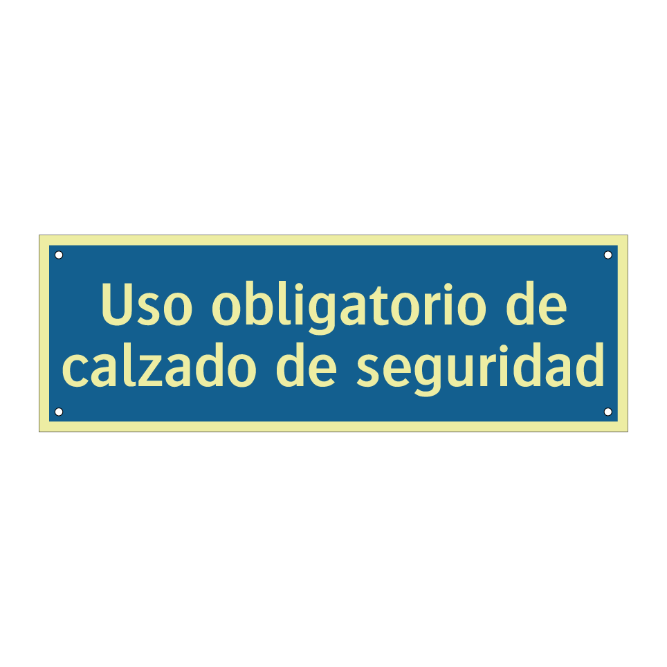 Uso obligatorio de calzado de seguridad