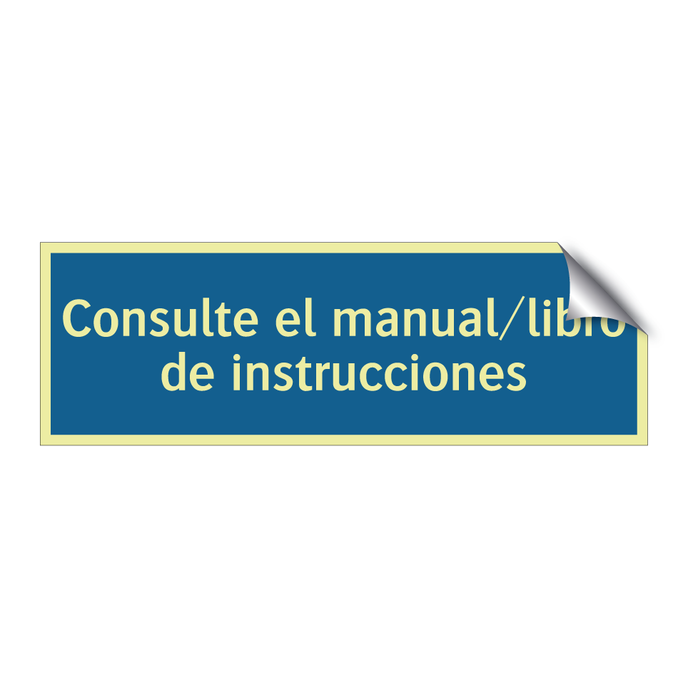 Consulte el manual/libro de instrucciones