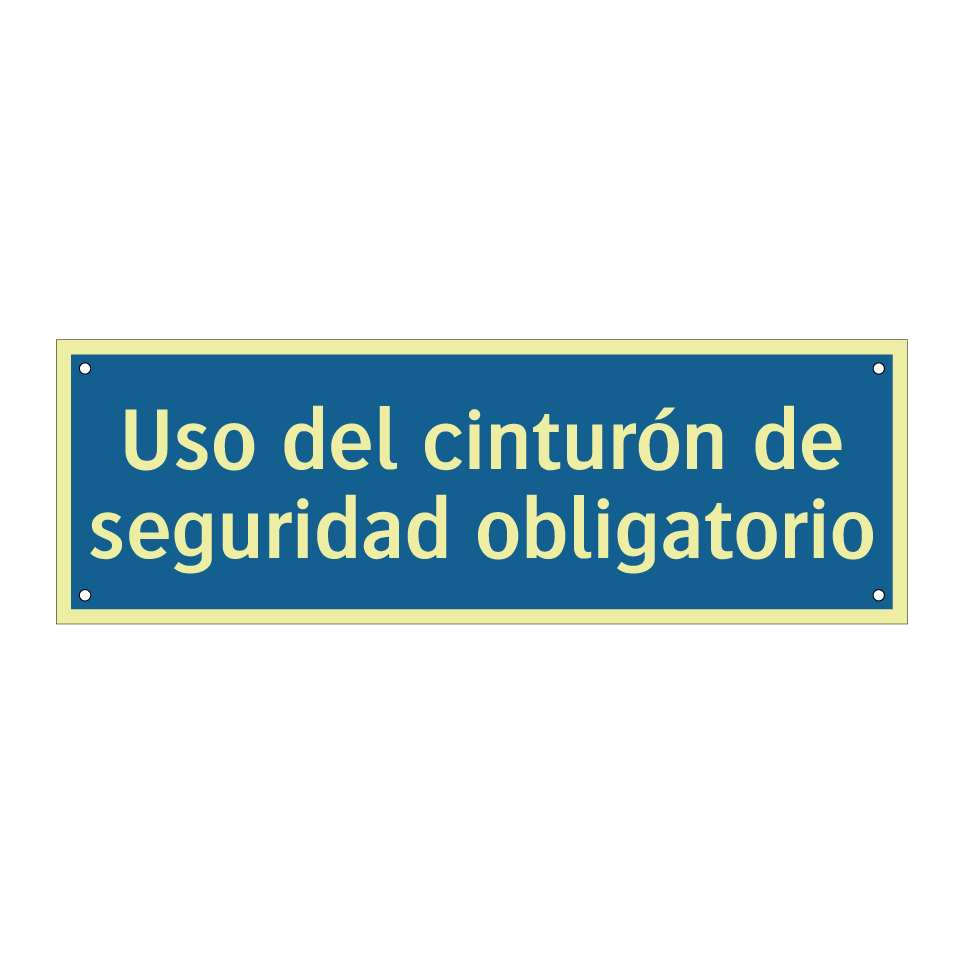 Uso del cinturón de seguridad obligatorio