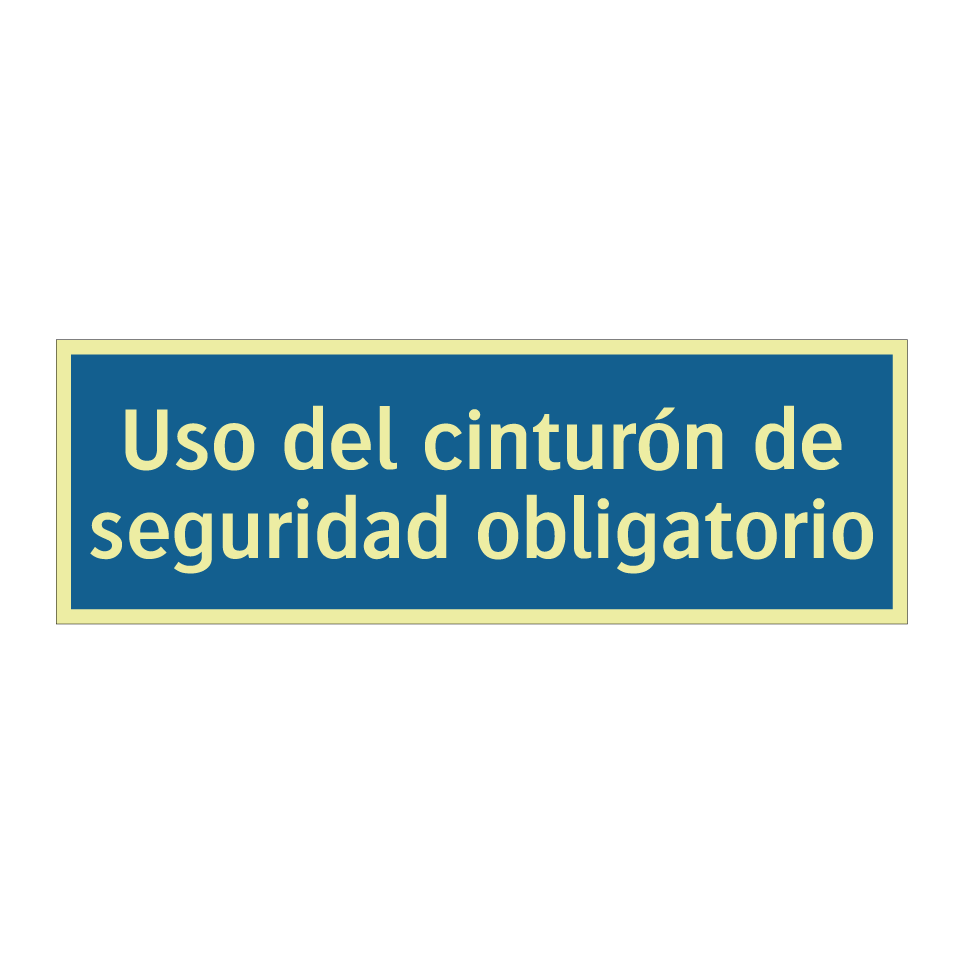Uso del cinturón de seguridad obligatorio