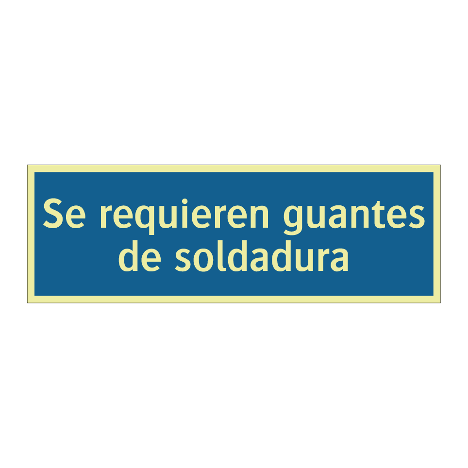 Se requieren guantes de soldadura