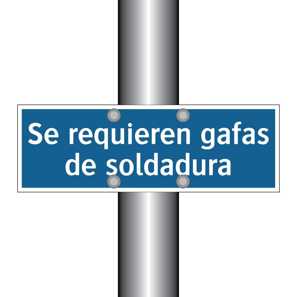 Se requieren gafas de soldadura