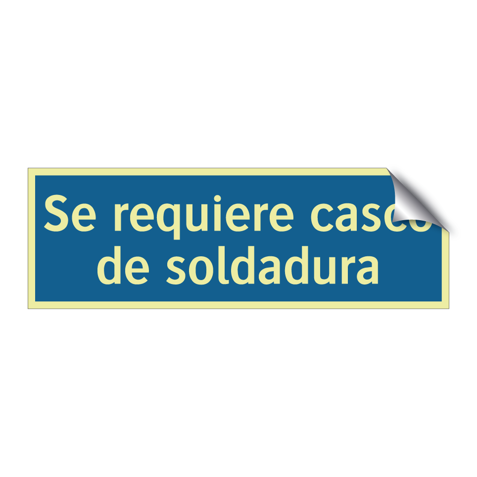 Se requiere casco de soldadura